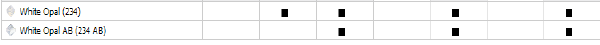 Swarovski Bead 5000 Round - Availability Chart Matrix