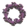 beaded crochet eternity bracelet