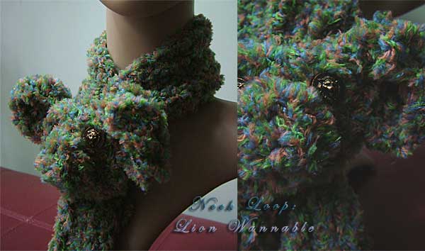 handmade neck warmer or neck loop